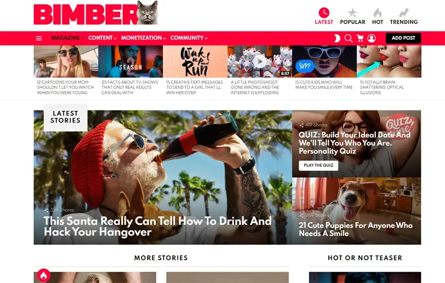 bimber wp theme